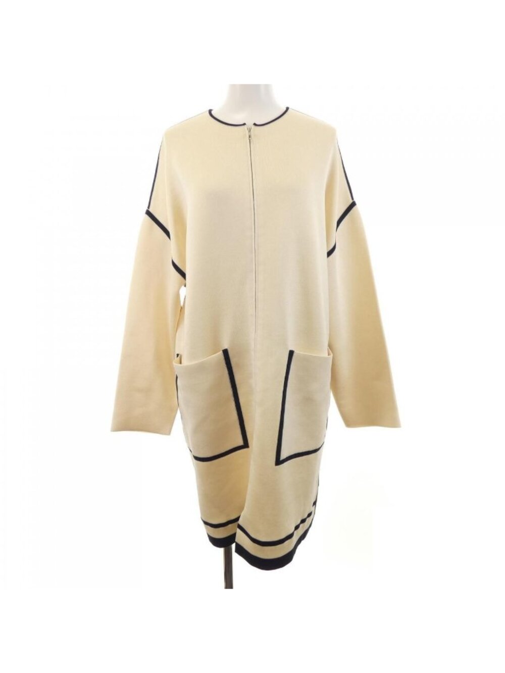 Hermes Long Cardigan Beige
